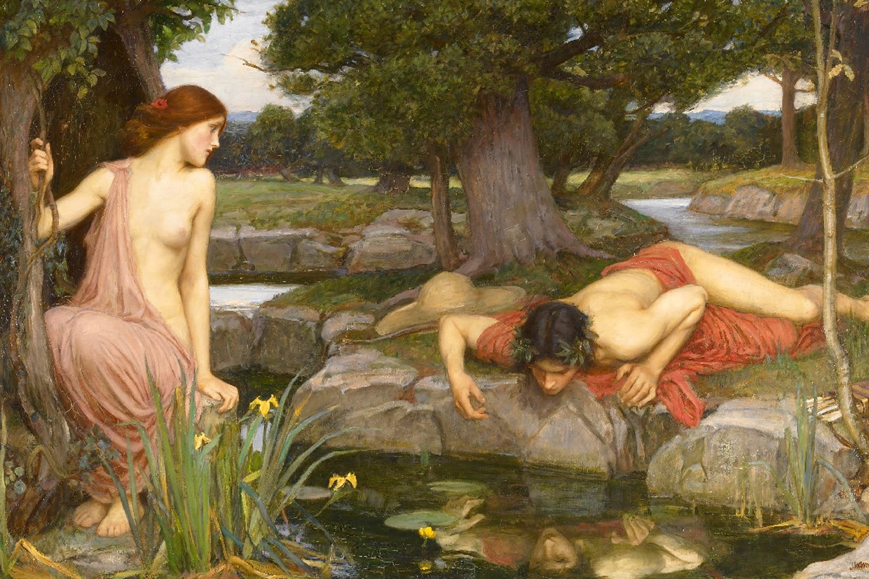 Джон Уильям Уотерхаус "Эхо и Нарцисс". 1903 г.